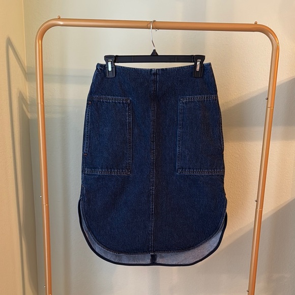 Toteme Blue Knee-Length Pencil Skirt - Picture 1 of 16
